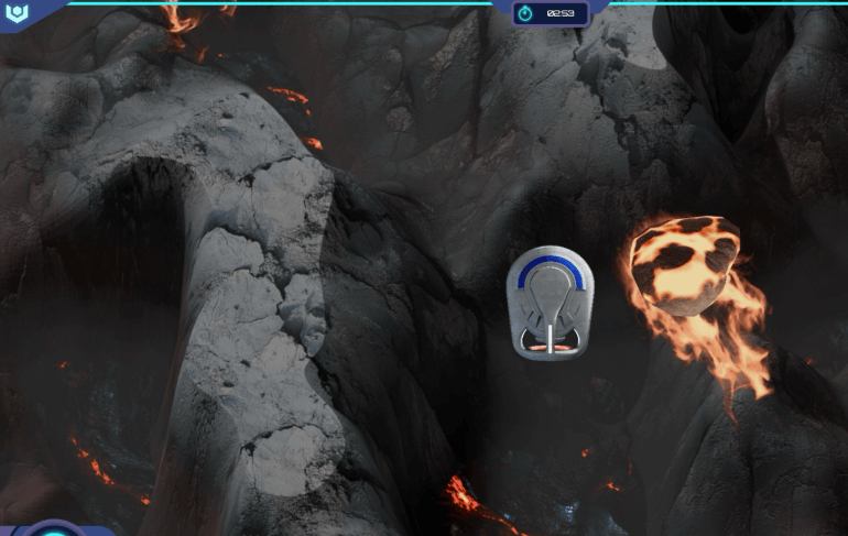 Mission navigation volcano view
