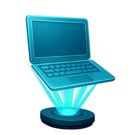 Projector Showing a Computer
